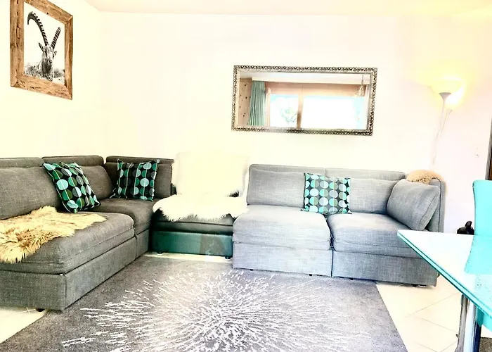 公寓 Gian - Close To The Kongresshaus, The Ice Hockey Stadium, Cross-country Skiing, The Eau-la-la Indoor Pool And Wellness, Large Supermarket, 2 Bus Stops, With An Indoor Garage And Fully Equipped