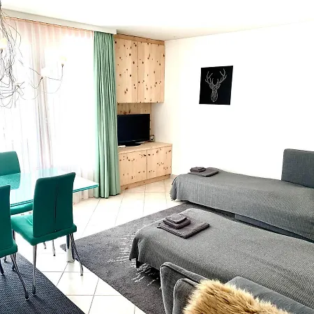 Apartment Gian - Close To The Kongresshaus, The Ice Hockey Stadium, Cross-country Skiing, The Eau-la-la Indoor Pool And Wellness, Large Supermarket, 2 Bus Stops, With An Indoor Garage And Fully Equipped *